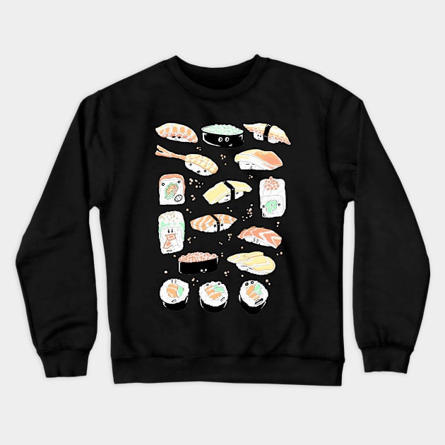 Boat Load of Kawaii Crewneck Sweatshirt by paintchips